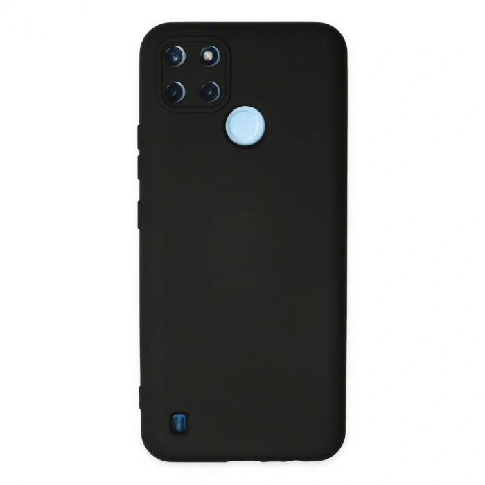 Realme C25y Kılıf Nano İçi Kadife Silikon - Siyah