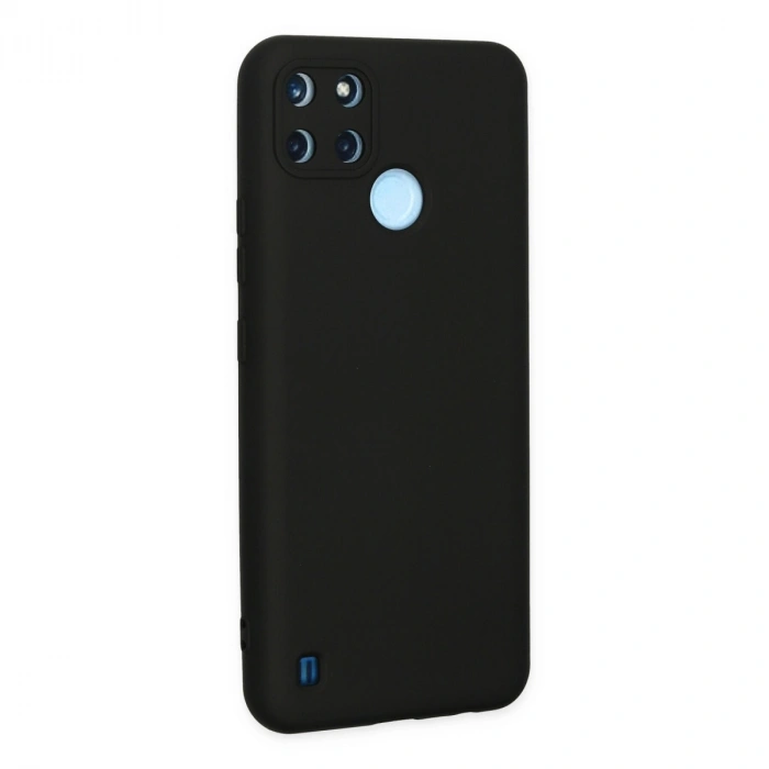 Realme C25y Kılıf Nano İçi Kadife Silikon - Siyah