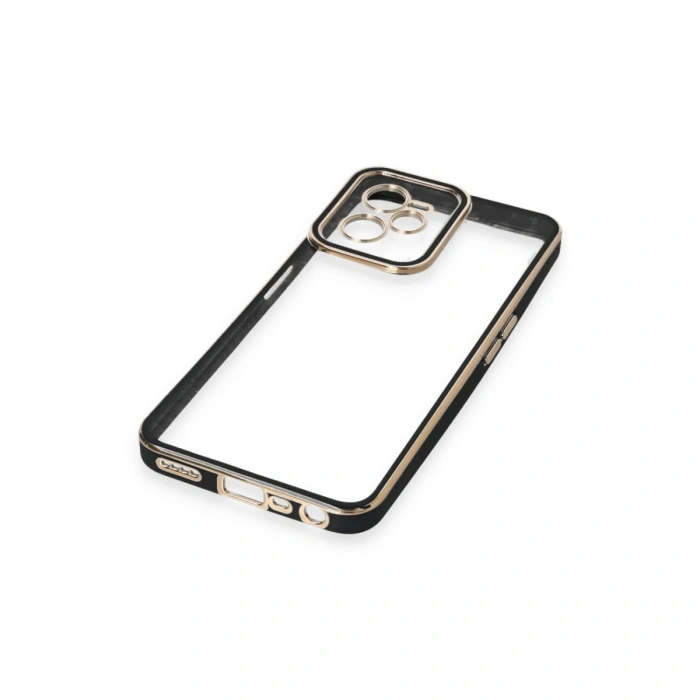 Realme C35 Kılıf Liva Lens Silikon - Siyah