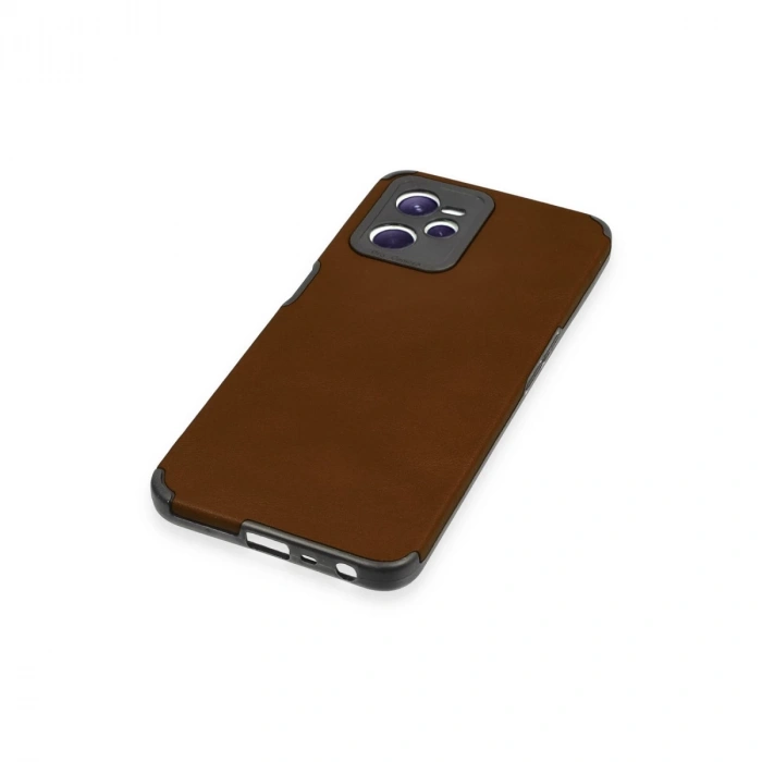 Realme C35 Kılıf Loop Deri Silikon - Kahverengi