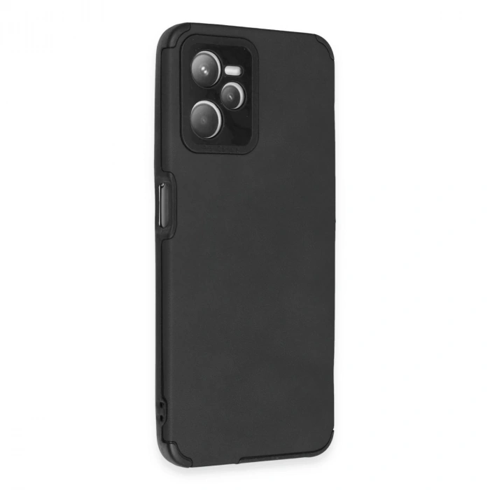 Realme C35 Kılıf Loop Deri Silikon - Siyah