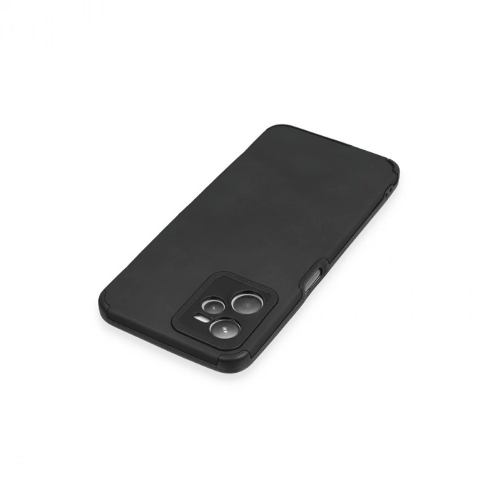 Realme C35 Kılıf Loop Deri Silikon - Siyah