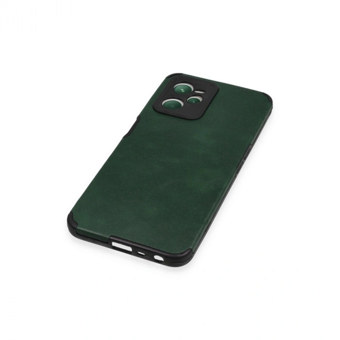 Realme C35 Kılıf Loop Deri Silikon - Yeşil