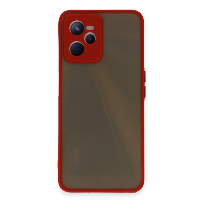 Realme C35 Kılıf Montreal Silikon Kapak - Kırmızı