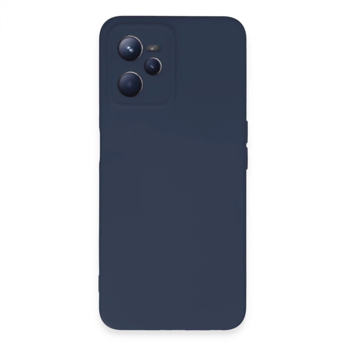Realme C35 Kılıf Nano İçi Kadife Silikon - Lacivert