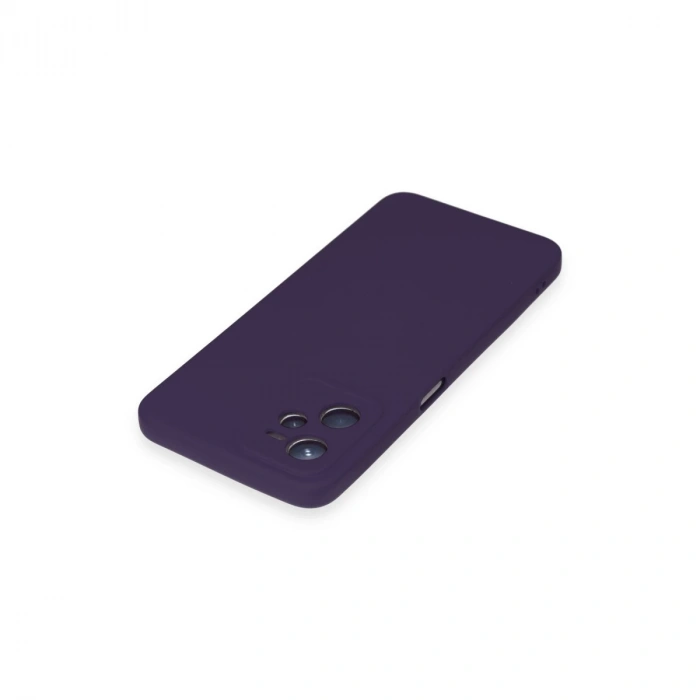 Realme C35 Kılıf Nano İçi Kadife Silikon - Mor