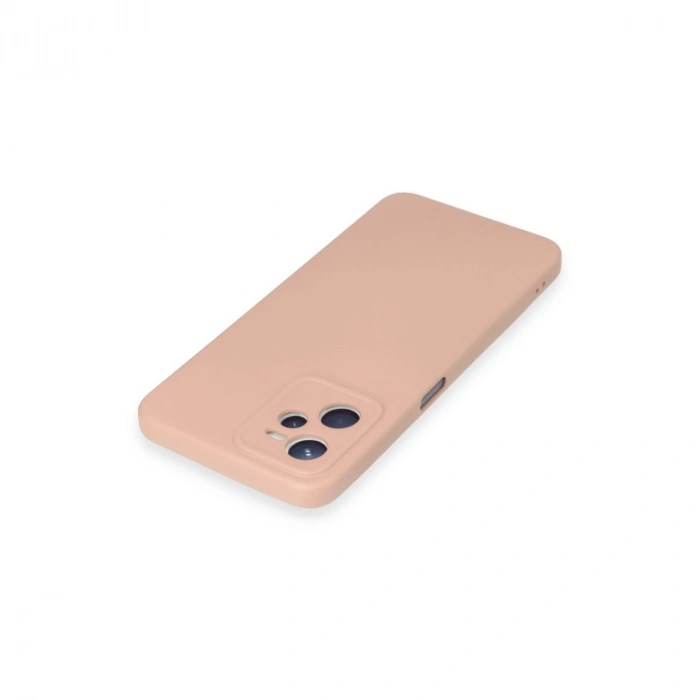 Realme C35 Kılıf Nano İçi Kadife Silikon - Pudra