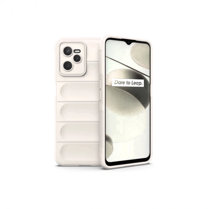 Realme C35 Kılıf Optimum Silikon - Krem