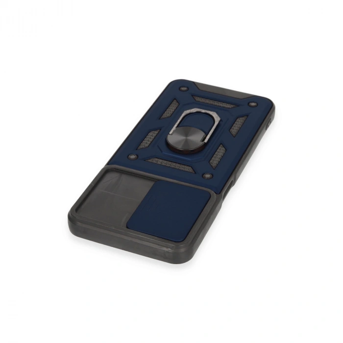 Realme C35 Kılıf Pars Lens Yüzüklü Silikon - Lacivert