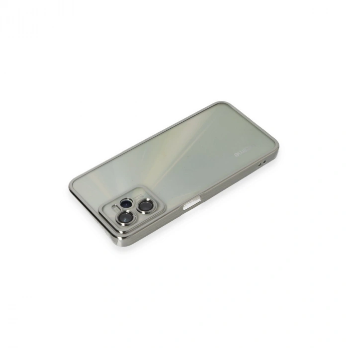Realme C35 Kılıf Razer Lensli Silikon - Gümüş