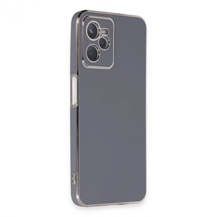 Realme C35 Kılıf Volet Silikon - Mavi