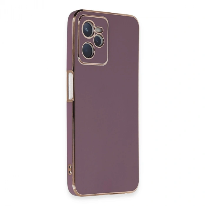Realme C35 Kılıf Volet Silikon - Mor