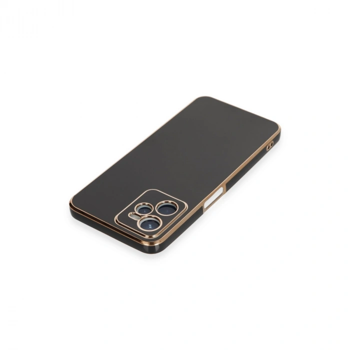 Realme C35 Kılıf Volet Silikon - Siyah