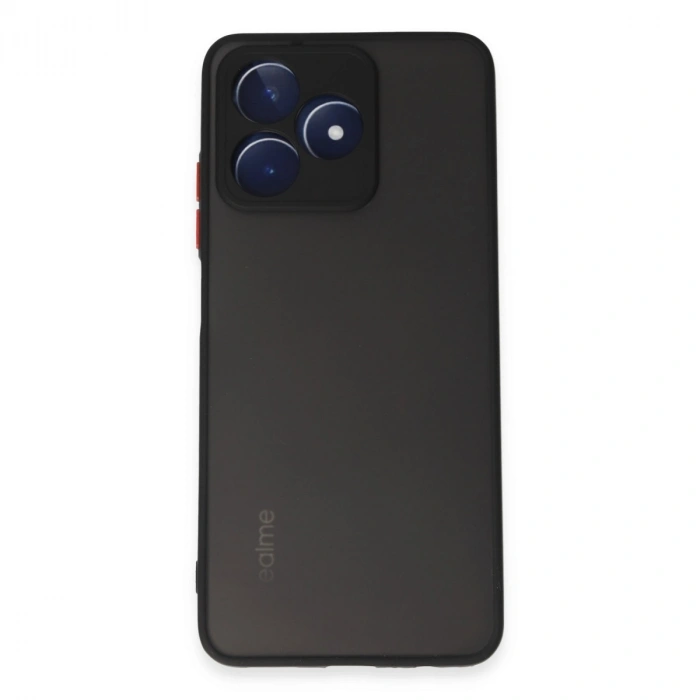 Realme C53 Kılıf Montreal Silikon Kapak - Siyah