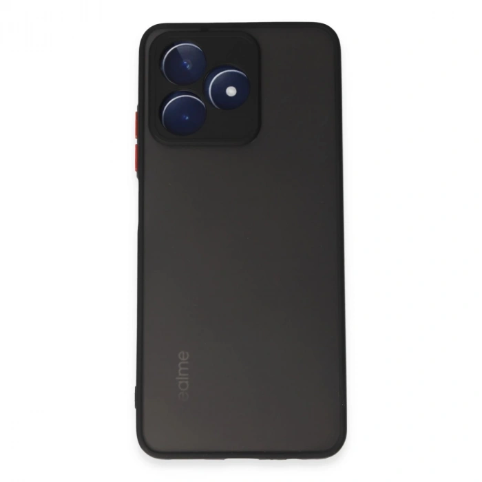 Realme C53 Kılıf Montreal Silikon Kapak - Siyah