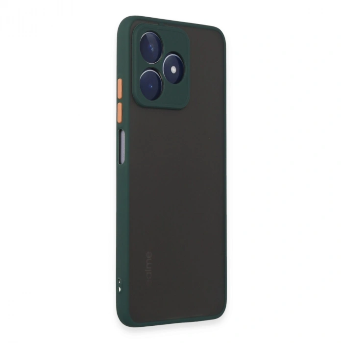 Realme C53 Kılıf Montreal Silikon Kapak - Yeşil