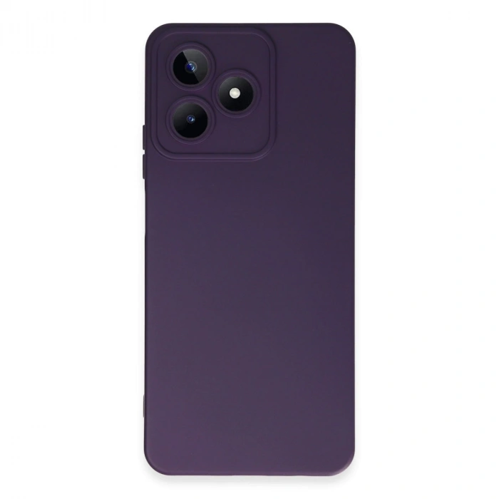 Realme C53 Kılıf Nano İçi Kadife Silikon - Mor