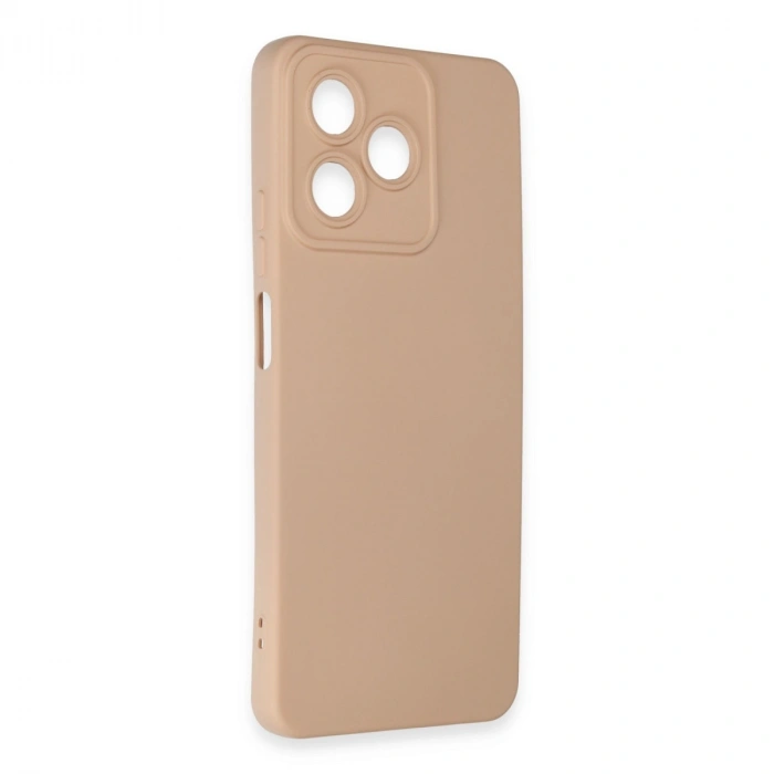 Realme C53 Kılıf Nano İçi Kadife Silikon - Pudra