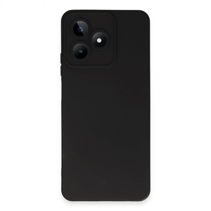Realme C53 Kılıf Nano İçi Kadife Silikon - Siyah