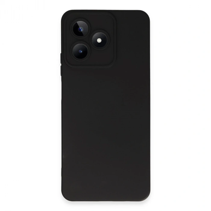 Realme C53 Kılıf Nano İçi Kadife Silikon - Siyah