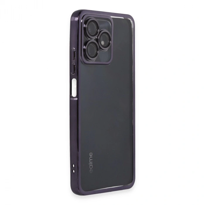 Realme C53 Kılıf Razer Lensli Silikon - Mor