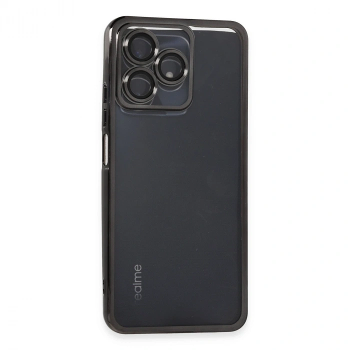 Realme C53 Kılıf Razer Lensli Silikon - Siyah