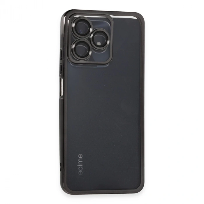 Realme C53 Kılıf Razer Lensli Silikon - Siyah