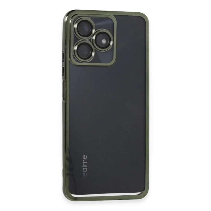 Realme C53 Kılıf Razer Lensli Silikon - Yeşil