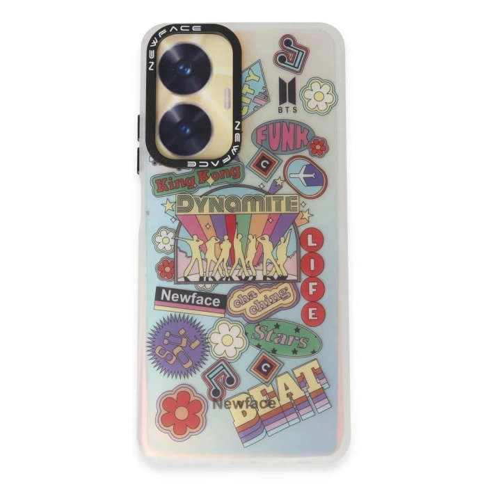 Realme C55 Kılıf Estoril Desenli Kapak - Estoril - 14