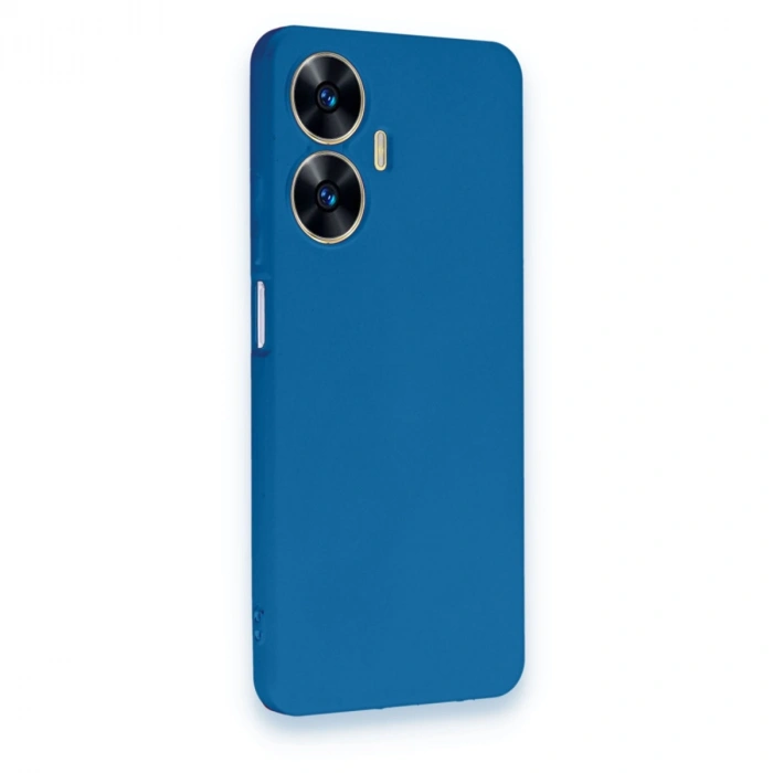 Realme C55 Kılıf First Silikon - Mavi