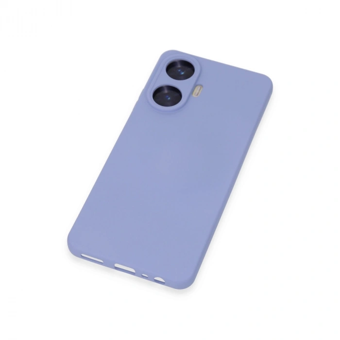 Realme C55 Kılıf Nano İçi Kadife Silikon - Lila