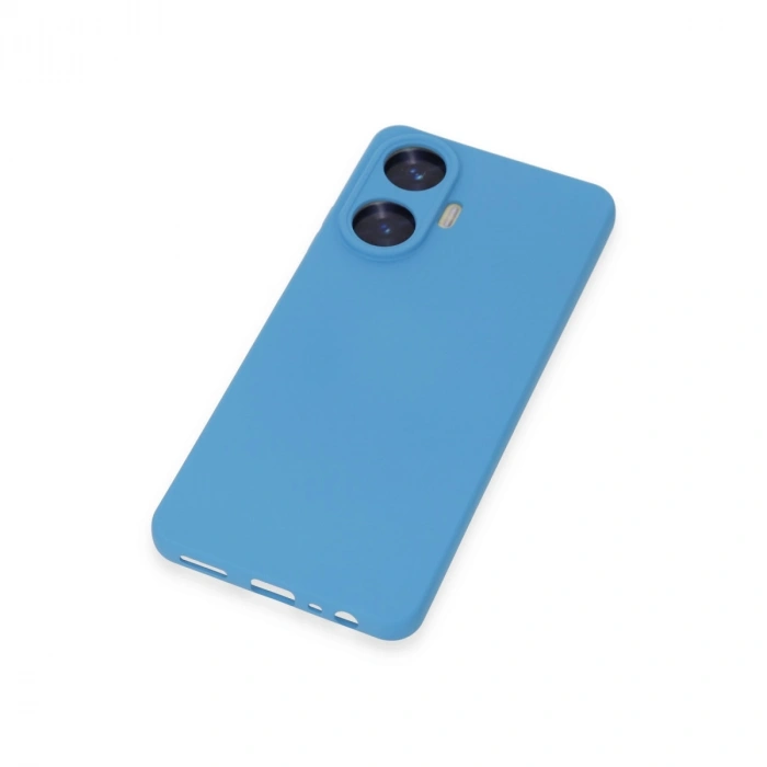 Realme C55 Kılıf Nano İçi Kadife Silikon - Mavi