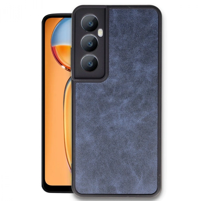 Realme C65 Kılıf Aras Deri Kapak - Lacivert