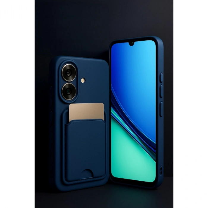 Realme Note 60 Kelvin Kartvizitli Silikon - Koyu Yeşil