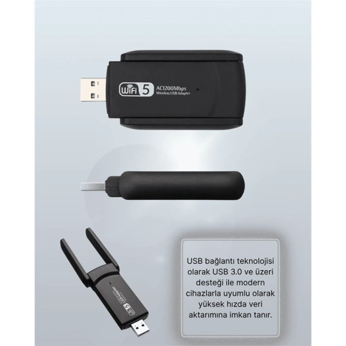 Realtek Chipsetli 5g Destekli Yüksek Hızlı Ağ Adaptörü