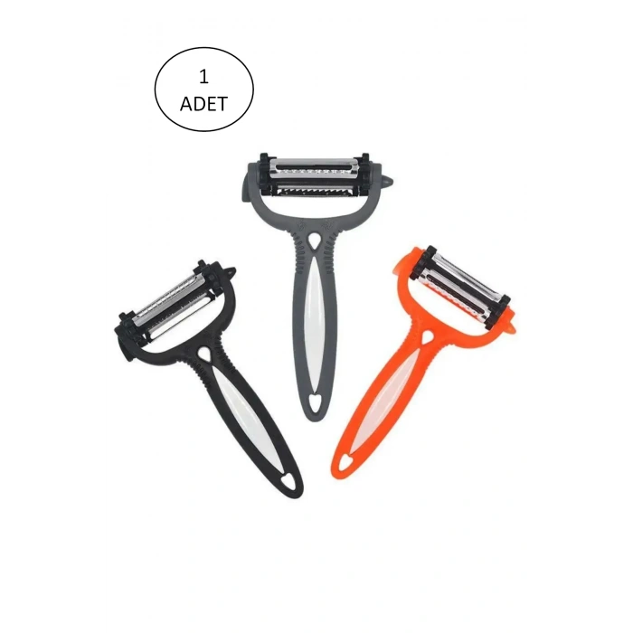 Renkli Saplı 3 Başlı Çelik Soyacak  Soyucu (599)