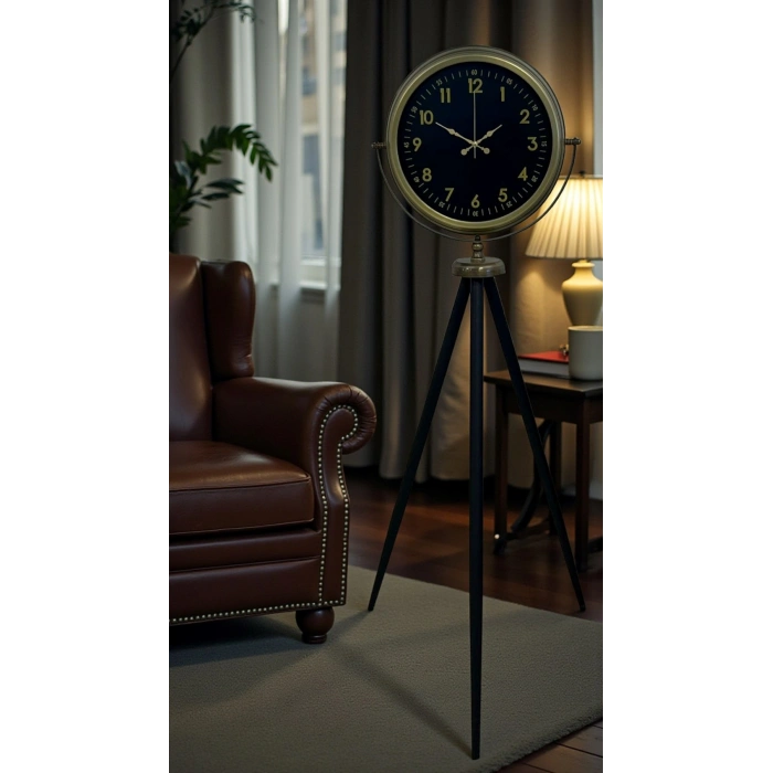 Retro Luxury Tripod Ayaklı Saat