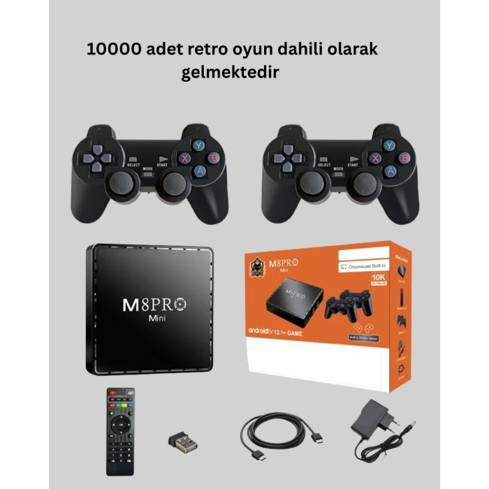 Retro Oyun Konsollu Akıllı Android Tv Kutusu