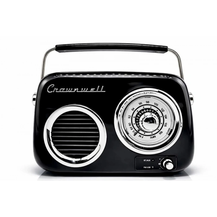 Retro Tasarımlı Bluetooth Fm Radyo Siyah