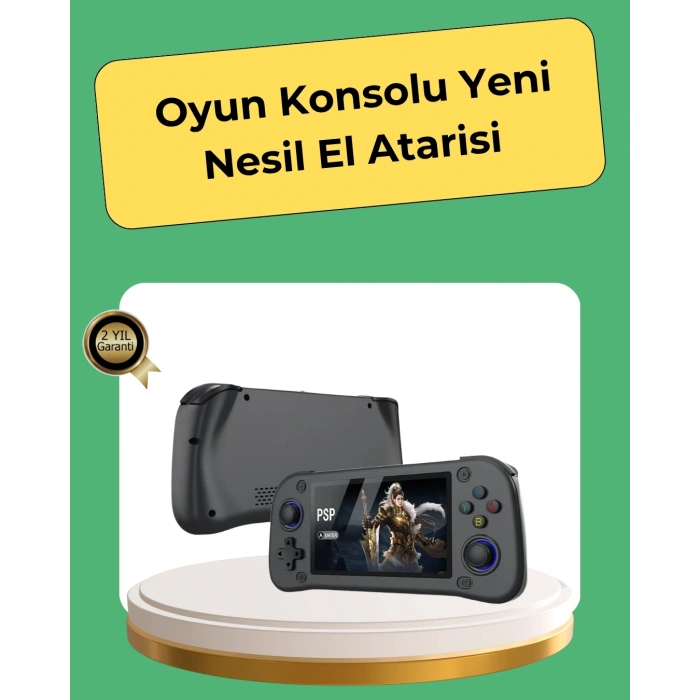 Retro Ve Modern Oyun Destekli Taşınabilir Konsol 64gb Kart Dahil