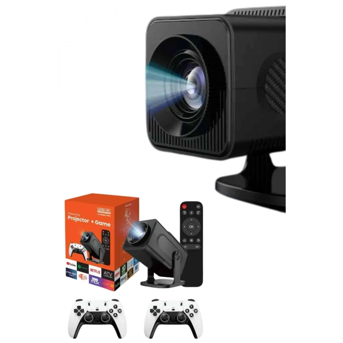 Retro Video Oyunu Konsolu Android Tv El Oyun Konsolu Wıfı Taşınabilir Projeksiyon Cihazı