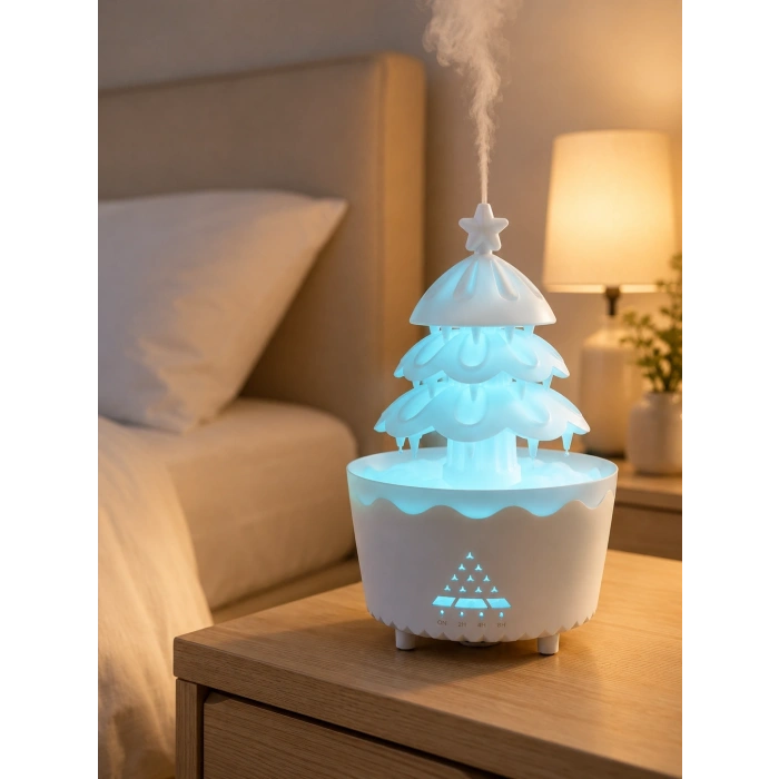 Rgb Aydınlatmalı Şans Ağacı Aromaterapi Difüzörü 250 Ml Hava Nemlendirici