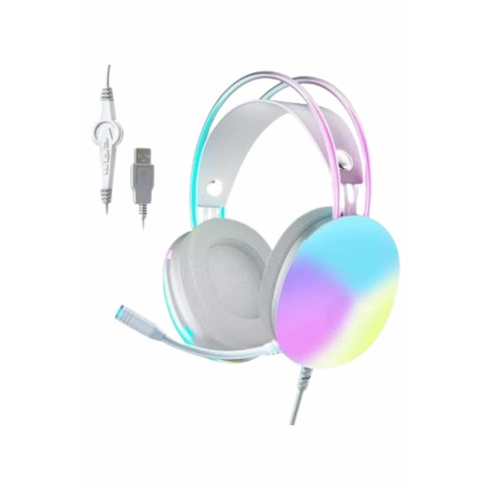 Rgb Işıklı Yüksek Ses Kaliteli Kablosuz Kulak Üstü Bluetooth Kulaklık