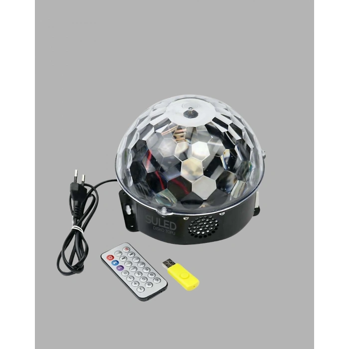 Rgb Led Disko Topu Projektör – Ev Partileri, Doğum Günleri Ve Eğlence İçin Işık Şovu