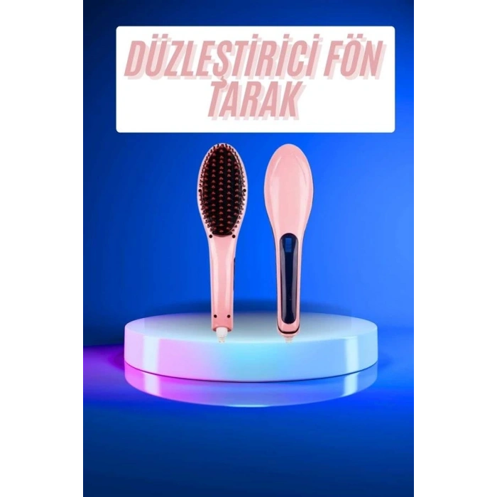 Saç Düzleştirici Tarak Dijital Göstergeli Seramik Kaplama Sıkı Dişli