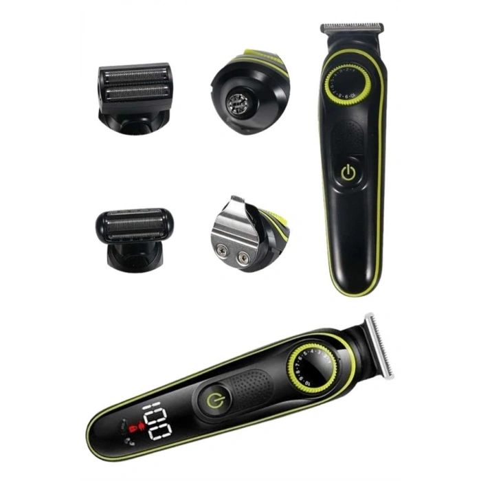 Saç Sakal Şekillendirici Tıraş Makinesi 5 Başlıklı Paslanmaz Çelik Bıçaklı Unısex