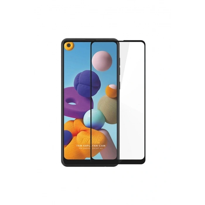 Samsung A21S Uyumlu 9D Tam Kaplayan Parmak Izi Bırakmayan Ekran Koruyucu Film (599)