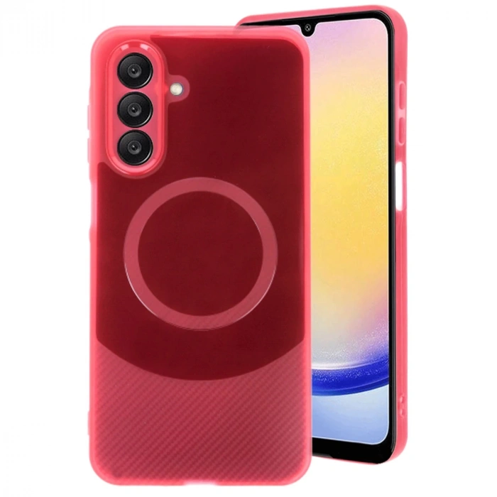 Samsung A26 Kılıf Maya Karbon Kapak - Bordo