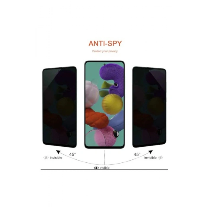 Samsung A33 Uyumlu Hayalet Ekran Gizli Tam Kaplayan Kırılmaz Cam Seramik Ekran Koruyucu Film (599)