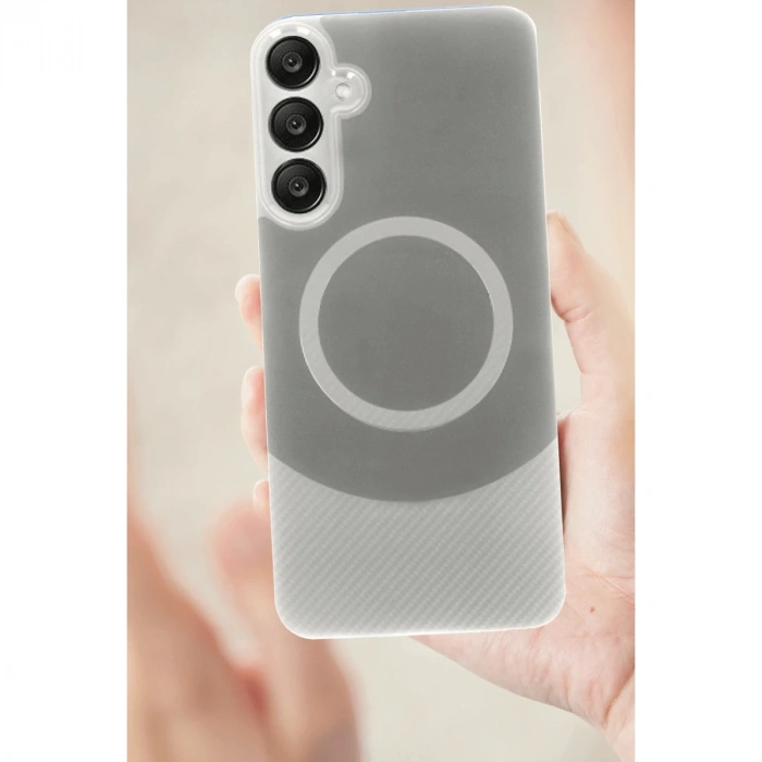 Samsung A56 Kılıf Maya Karbon Kapak - Gri